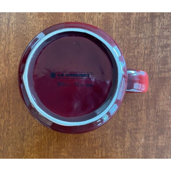 Le Creuset Stoneware Signature Cream and Sugar Set Cerise Cherry Red NEW - Picture 10 of 16